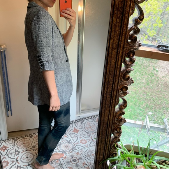 Elizabeth & James tweed longline 3/4 sleeve blazer - Picture 8 of 16